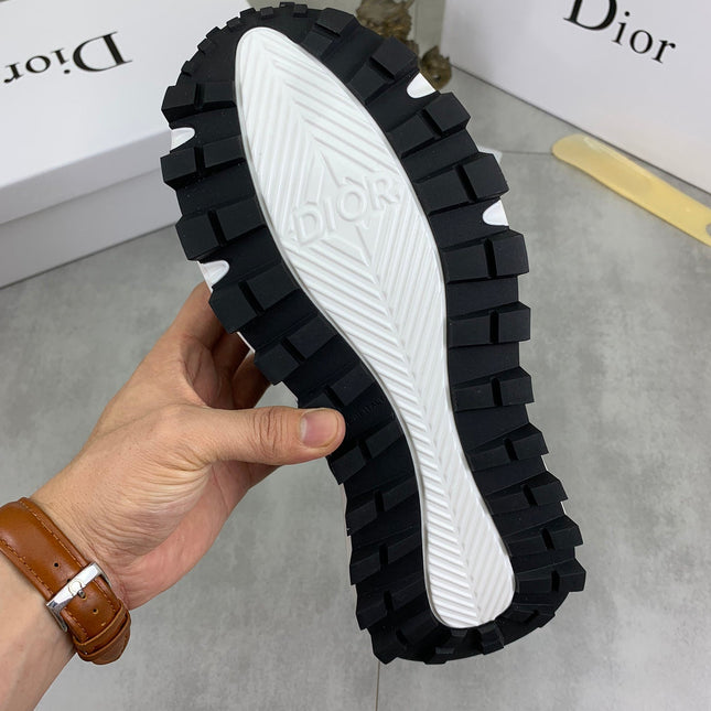 CD B24 SNEAKER IVORY AND NAVY FABRIC