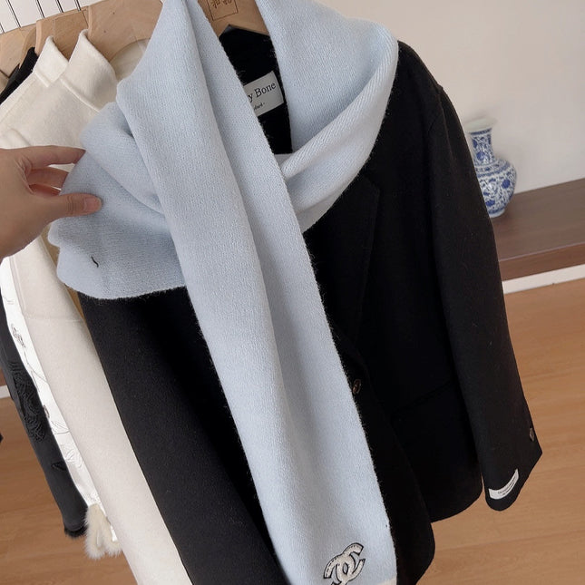 SCARF IN LIGHT BLUE CASHMERE 402422