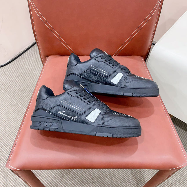 TRAINER SNEAKER IN BLACK CALFSKIN