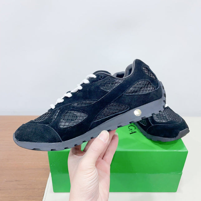 ORBIT SNEAKER IN BLACK SUEDE AND TECHNICAL MESH
