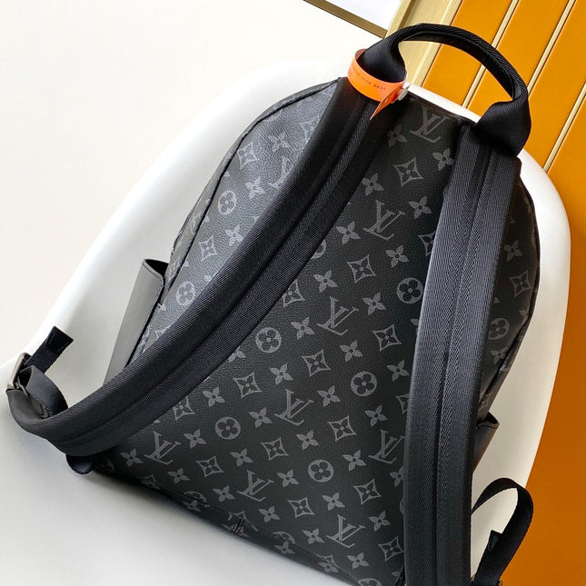 DISCOVERY BACKPACK 38 IN BLACK MONOGRAM ECLIPSE CANVAS AND TAURILLON