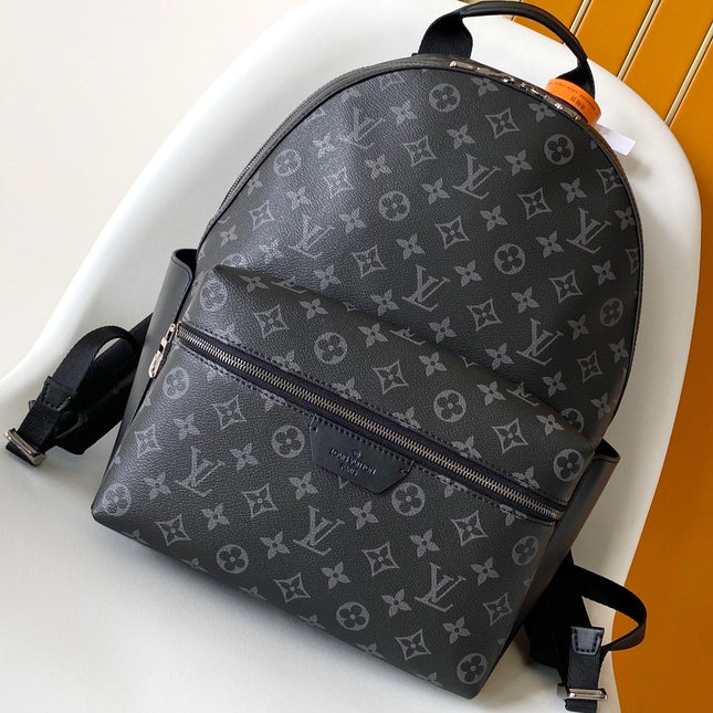DISCOVERY BACKPACK 38 IN BLACK MONOGRAM ECLIPSE CANVAS AND TAURILLON