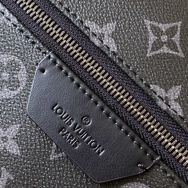 DISCOVERY BACKPACK 38 IN BLACK MONOGRAM ECLIPSE CANVAS AND TAURILLON