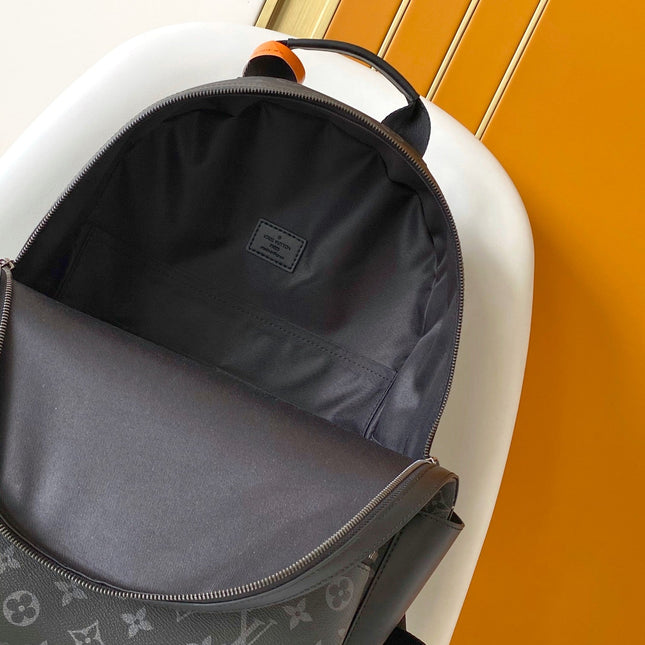 DISCOVERY BACKPACK 38 IN BLACK MONOGRAM ECLIPSE CANVAS AND TAURILLON