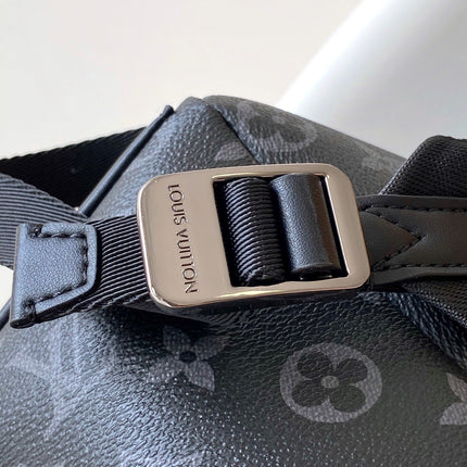 DISCOVERY BACKPACK 38 IN BLACK MONOGRAM ECLIPSE CANVAS AND TAURILLON