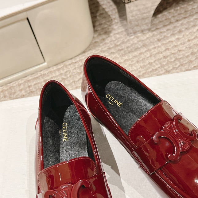 TRIOMPHE LOAFER IN CRIMSON RED PATENT CALFSKIN