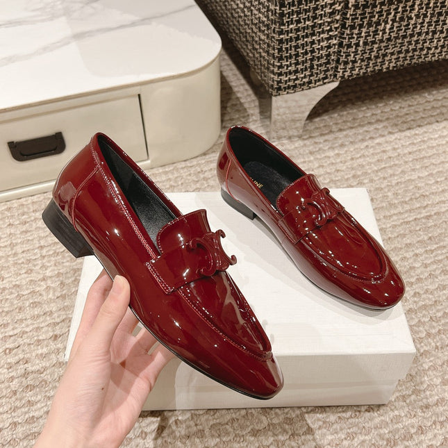 TRIOMPHE LOAFER IN CRIMSON RED PATENT CALFSKIN