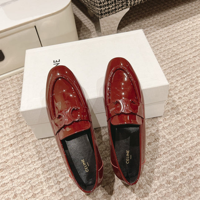 TRIOMPHE LOAFER IN CRIMSON RED PATENT CALFSKIN