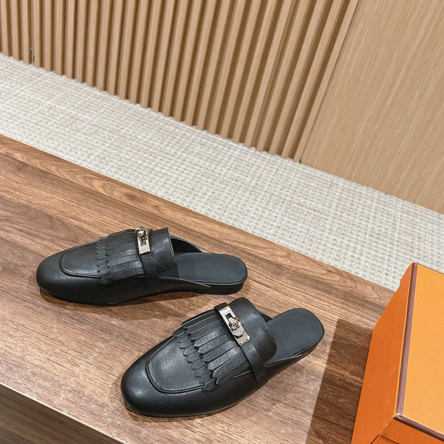 0Z Mule Fringed Black