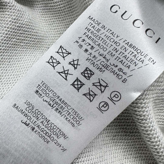 GUCCI SWEATSHIRT AND SHORTS SET IN GREY