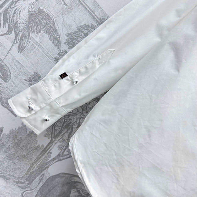 LV 25S EMBROIDERED HOLLOW SHIRT 264718