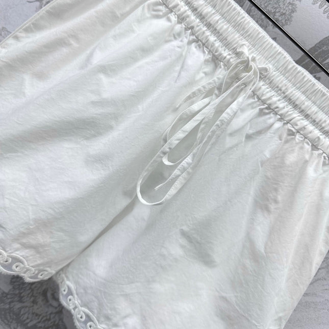 GUCCI 25S HIGH-WAIST DRAWSTRING SHORTS 264650