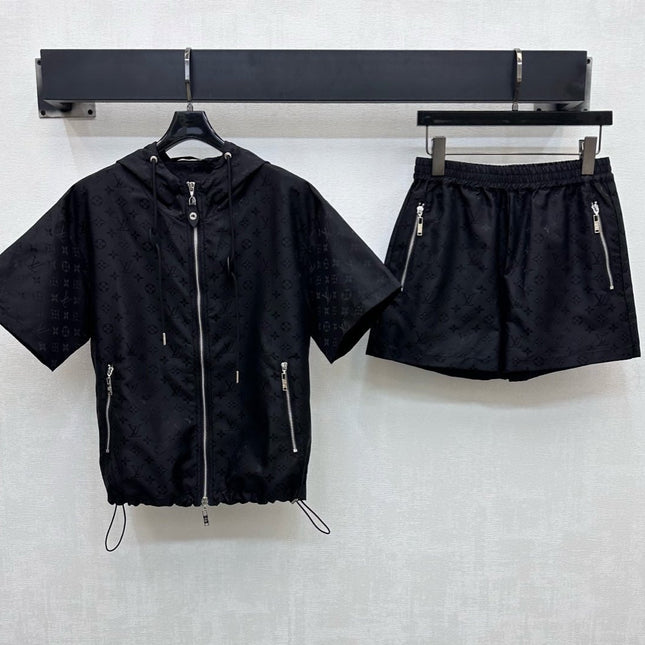 LV 25S HOODED SUN-PROTECTION JACKET AND SHORTS SET 264580
