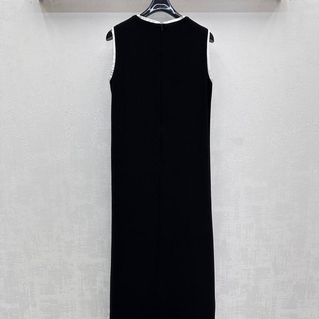 MIU 25S  LONG VEST DRESS IN ACETATE 264519