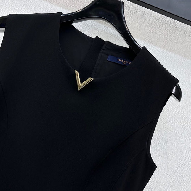 LV 25S ZIPPER VEST DRESS IN ACETATE 264529