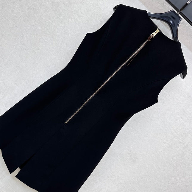 LV 25S ZIPPER VEST DRESS IN ACETATE 264529