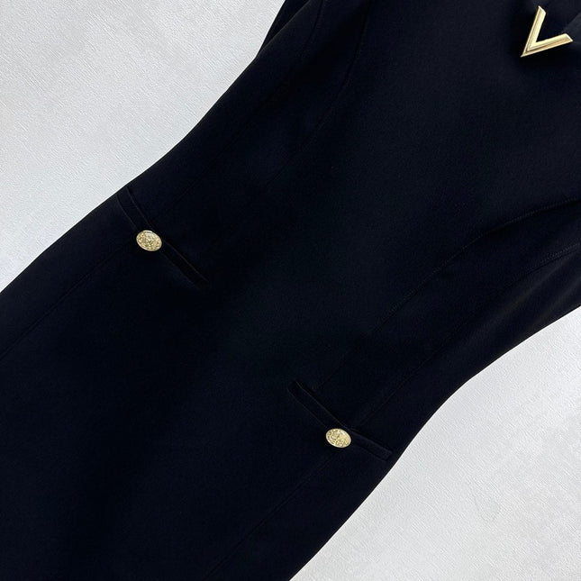 LV 25S ZIPPER VEST DRESS IN ACETATE 264529