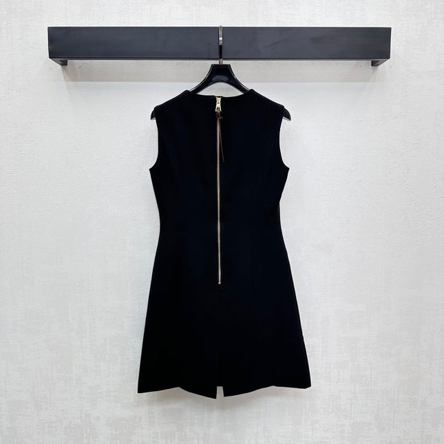 LV 25S ZIPPER VEST DRESS IN ACETATE 264529