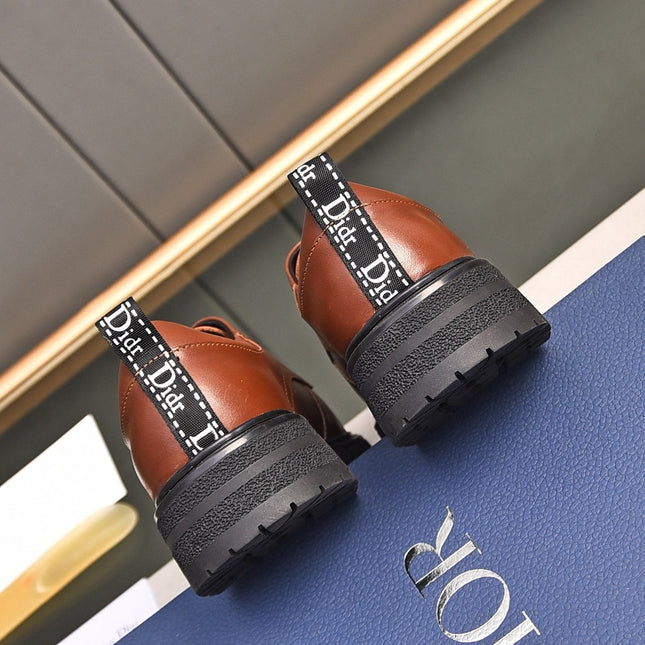 CD EXPLORER LACE-UP LOAFER BRICK CALFSKIN