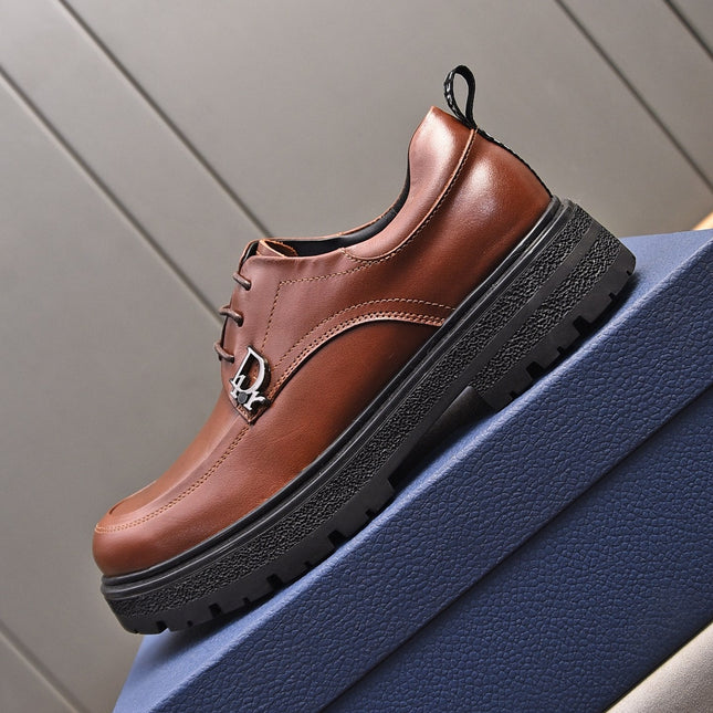 CD EXPLORER LACE-UP LOAFER BRICK CALFSKIN