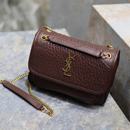 JAMIE POCHON 38 IN ARMY GREEN LAMBSKIN GOLD HARDWARE