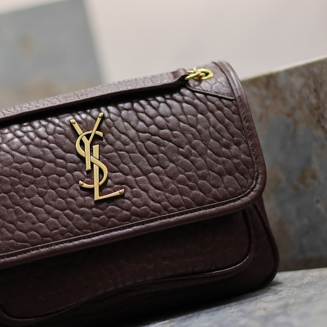 JAMIE POCHON 38 IN ARMY GREEN LAMBSKIN GOLD HARDWARE