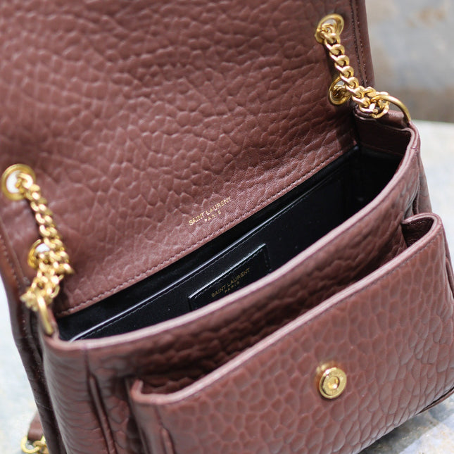 JAMIE POCHON 38 IN ARMY GREEN LAMBSKIN GOLD HARDWARE