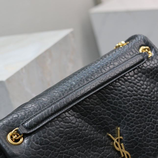 CALYPSO BAG 35 IN BLACK LAMBSKIN GOLD HARDWARE