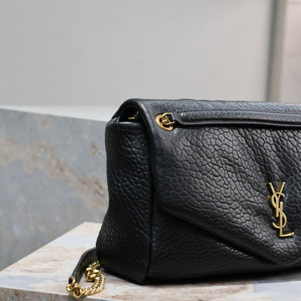 CALYPSO BAG 35 IN BLACK LAMBSKIN GOLD HARDWARE