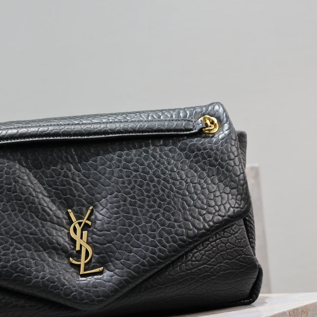 CALYPSO BAG 35 IN BLACK LAMBSKIN GOLD HARDWARE