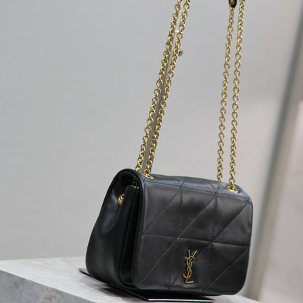 JAMIE 4.3 MINI BAG 20 IN BLACK LAMBSKIN GLOD HARDWARE
