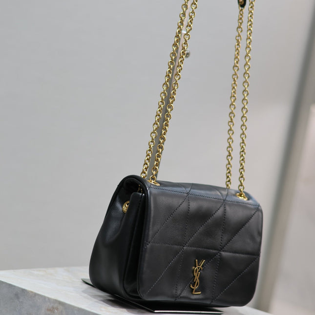 JAMIE 4.3 MINI BAG 20 IN BLACK LAMBSKIN GLOD HARDWARE