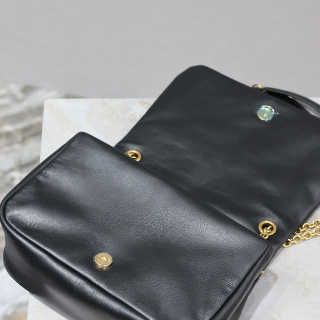 JAMIE 4.3 MINI BAG 20 IN BLACK LAMBSKIN GLOD HARDWARE