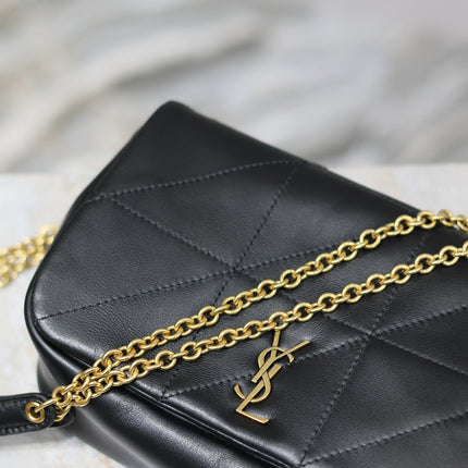 JAMIE 4.3 MINI BAG 20 IN BLACK LAMBSKIN GLOD HARDWARE