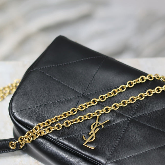 JAMIE 4.3 MINI BAG 20 IN BLACK LAMBSKIN GLOD HARDWARE