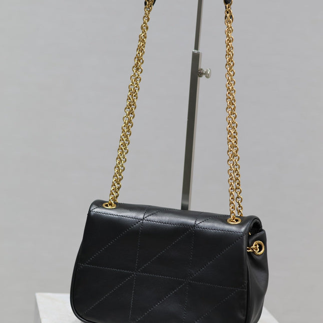 JAMIE 4.3 MINI BAG 20 IN BLACK LAMBSKIN GLOD HARDWARE