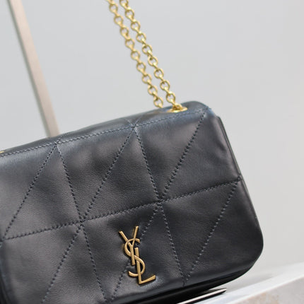 JAMIE 4.3 MINI BAG 20 IN BLACK LAMBSKIN GLOD HARDWARE