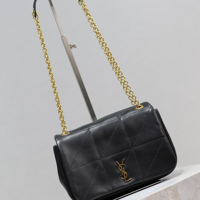 JAMIE 4.3 MINI BAG 20 IN BLACK LAMBSKIN GLOD HARDWARE