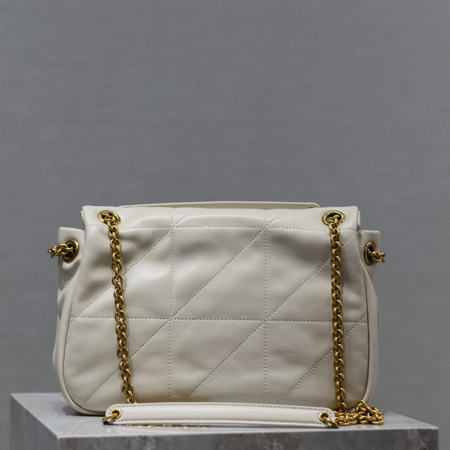 JAMIE 4.3 SMALL BAG 25 IN WHITE LAMBSKIN GOLD HARDWARE