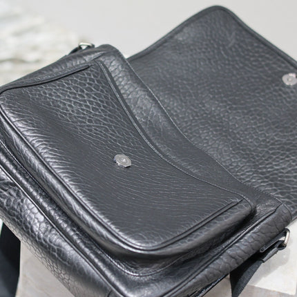 NIKI LARGE 32 IN BLACK ELEPHANT PATTERN LAMBSKIN