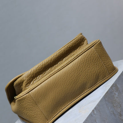 NIKI MEDIUM 28 IN DIJON YELLOW ELEPHANT PATTERN LAMBSKIN