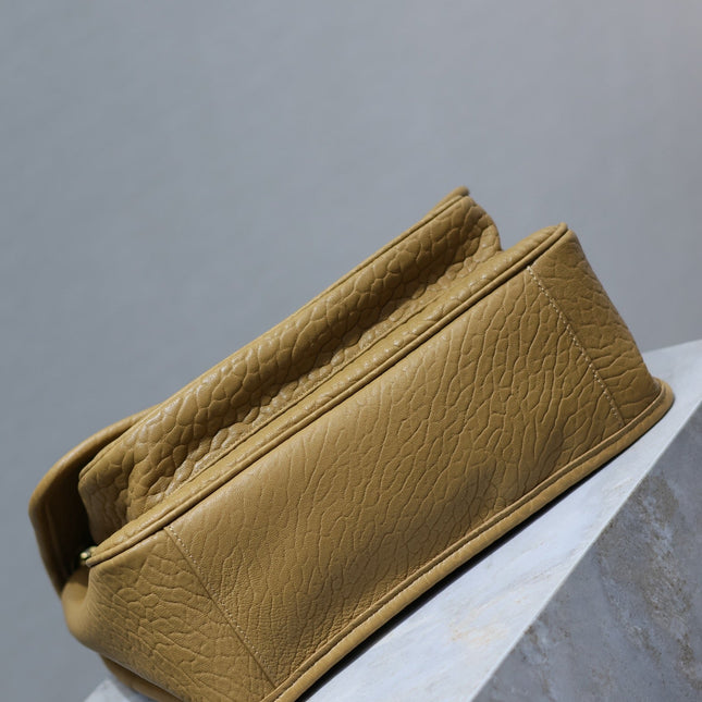 NIKI MEDIUM 28 IN DIJON YELLOW ELEPHANT PATTERN LAMBSKIN