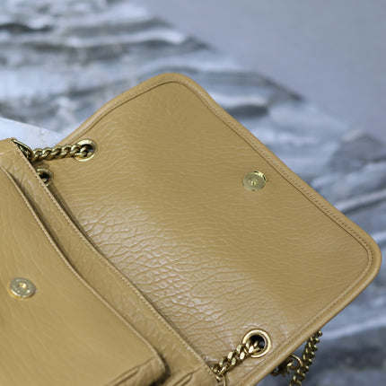 NIKI MEDIUM 28 IN DIJON YELLOW ELEPHANT PATTERN LAMBSKIN