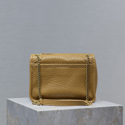 NIKI BABY 22 IN DIJON YELLOW ELEPHANT PATTERN LAMBSKIN