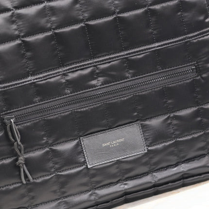 BACKPACK 37 IN BLACK PLAID NYLON