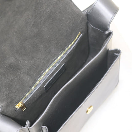 NIKI BABY 22 IN BLACK CALFSKIN GOLD LOGO