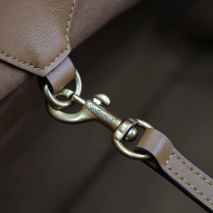 TOTE BAG 50 IN CINNAMON BROWN CALFSKIN