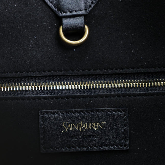 TOTE BAG 50 IN BLACK CALFSKIN