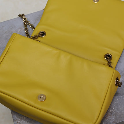 JAMIE 4.3 MINI BAG 20 IN MUSTARD YELLOW LAMBSKIN COPPER HARDWARE