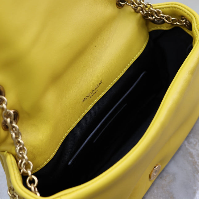 JAMIE 4.3 MINI BAG 20 IN MUSTARD YELLOW LAMBSKIN COPPER HARDWARE